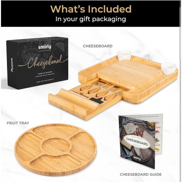 SMIRLY Charcuterie Boards Gift Set - Picture 2 of 6